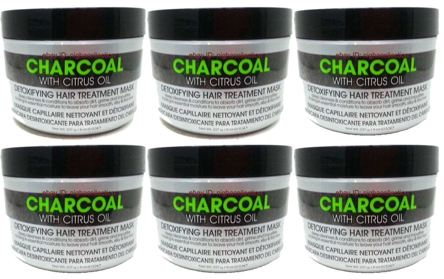 Lot 6 Hair Chemist Charcoal w/ Citrus Oil Detoxifying Hair Treatment Mas... - $39.59