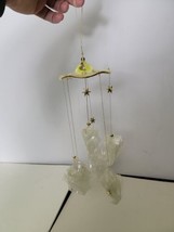 Angel Wind Chime Gold Tone Angels Holiday Decor Vintage Stars - £35.41 GBP
