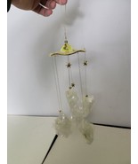 Angel Wind Chime Gold Tone Angels Holiday Decor Vintage Stars - £34.72 GBP