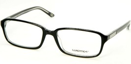 New Luxottica Lu 3208 C388 Top Black On Transparent Eyeglasses Frame 55-17-140mm - £29.52 GBP