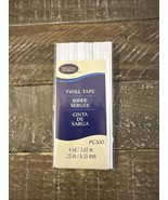 Twill Tape 1/4&quot;X4yd White - €10,03 EUR
