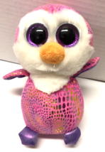 Ty Beanie Boo PATTY Pink Owl 6&quot; Plush Figure - £3.92 GBP