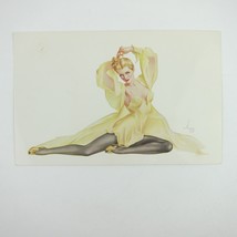 Pin-Up Varga Girl Jumbo Postcard ALBERTO VARGAS Esquire Magazine #1 Vintage 1942 - £9.47 GBP