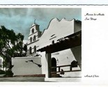 Mission de Alcala San Diego California Hand Colored Real Photo Postcard ... - $11.88