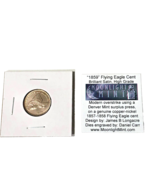 Very Rare High Grade 1859 Flying Eagle Penny Cent Fantasy Overstrike Dan... - $746.77 CAD