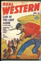 Real Western 8/1949-PULP-THRILLS-ACTION-vg/fn - £49.05 GBP