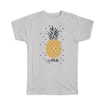 Pineapple Aloha : Gift T-Shirt Hawaii Tropical Cup Funny Elegant - £19.66 GBP