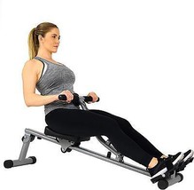 Rowing Machine Rower 12 Levels Adjustable Resistance Digital Monitor Home Gym - £136.89 GBP