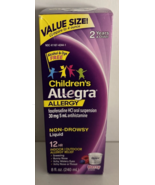 Allegra Children&#39;s Non-Drowsy 12HR Allergy Relief Liquid - 8 fl oz Berry... - $20.87 CAD