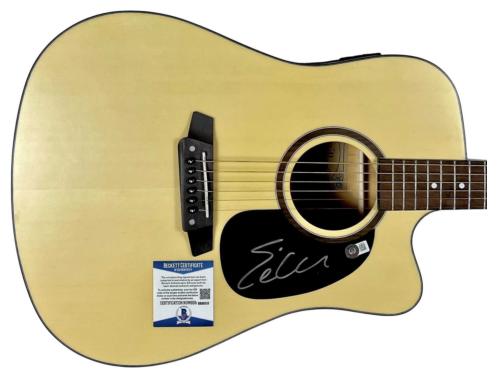 ERIC CHURCH SIGNED Autographed Acoustic Electric GUITAR BECKETT CERTIFIED - £1,478.80 GBP