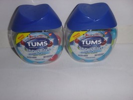 (2 pack) Tums Chewy Bites Fast Cooling Sensation Antacid  Fruit Fusion 2... - £13.98 GBP