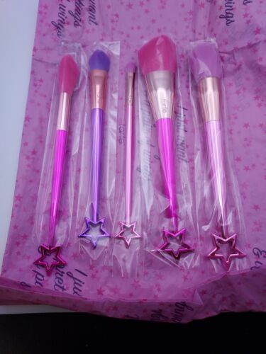 Tarte Pretty Things & Fairy Wings Makeup Brush Set 5 Brushes Box Slight Wear - $32.66