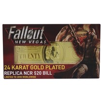 Fallout New Vegas NCR Bill 24k Gold Plated Replica Card Ingot Limited Edition - £78.62 GBP