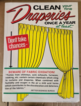 Vintage Dry Cleaner Clothing Store Advertisement  Sign 1960s Home Fashion - £170.48 GBP