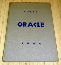 Colby College, Waterville, Maine - 1940 Oracle Yearbook - $29.75