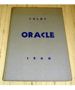 Colby College, Waterville, Maine - 1940 Oracle Yearbook - £23.62 GBP