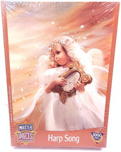 Master Pieces Harp song Angel 19&quot;x26&quot; 1000-pc Jigsaw Puzzle NEW - £7.50 GBP