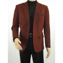 Men's Zacchi Sport Coat Patch Elbow Chenille Velveteen Bryan Rust 74529 image 2
