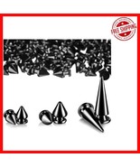 Durable Black Screwback Studs: 170 Pieces for Crafting Punk Accessories - $31.66 CAD