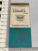 Front Strike Matchbook Cover  Hotel Urmey. Miami, FL.  gmg. - $9.90