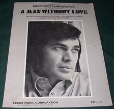 ENGELBERT HUMPERDINCK SHEET MUSIC VINTAGE 1968 A MAN WITHOUT LOVE - £15.97 GBP