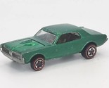 1968 Hot Wheels Redline Custom Cougar Green Gray Interior Made N US PB32 - $149.99