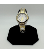Vintage 1990s TIMEX INDIGLO WATCH Ladies Two Tone Stretch Bracelet Light... - $29.69