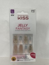 Kiss Jelly Fantasy On-Trend Translucent Long 28 Nails Iridescent  FJ01 8... - €6,16 EUR