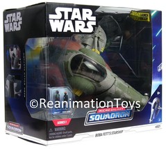 Star Wars Micro Galaxy Squadron Boba Fett&#39;s Slave 1 Starship Launch Edition MISB - £23.88 GBP