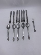 United Silver Co. Stainless Japan US14 Design Lot of 13 Mixed Pieces - £25.16 GBP