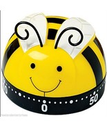 Kitchen Timer Spring Bumble Bee Design 60 Minute Timer (Yellow-Black-Whi... - $19.99
