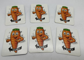 Ravensburger Funny Bunny Replacement Carrot Clic Cards x6 - $9.89