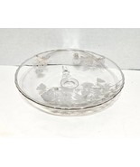 Vintage Silver City Flanders Floral Candy, Nuts, Serving Footed Dish 7.5&quot; - $266.59 MXN