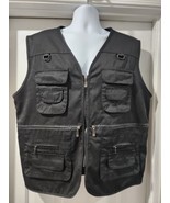 Mens Fishing Jackets Outdoor Sleeveless Vest Multi-pockets Waistcoat Hik... - $231.52 MXN