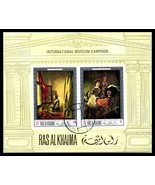 1968 RAS AL KHAIMA /UAE Souvenir Sheet-Paintings National Gallery, Londo... - £1.55 GBP