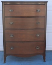 MAHOGANY 4 LARGE DRAWER TALL CHEST - £789.31 GBP