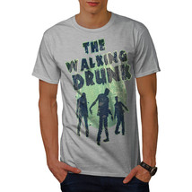 Wellcoda Walking Drunk Party Mens T-shirt, Zombie Graphic Design Printed Tee - £14.64 GBP+