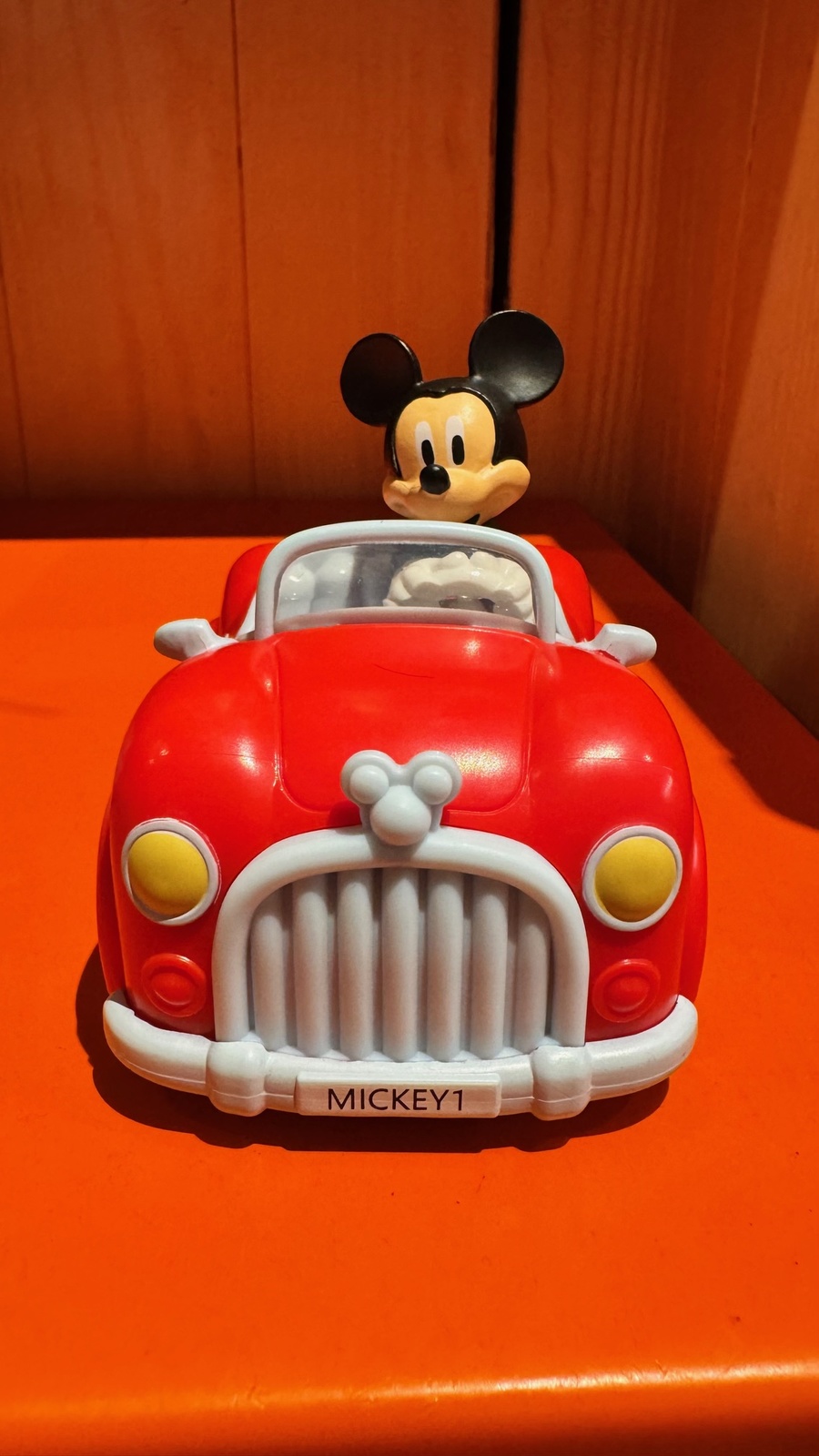 Disney Parks Mickey Mouse in Car Plastic Toy NEW - $22.90