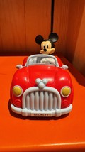 Disney Parks Mickey Mouse in Car Plastic Toy NEW - $22.90