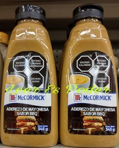 2X McCORMICK ADEREZO DE MAYONESA SABOR BBQ MAYONNAISE - 2 FRASCOS de 345... - £18.55 GBP