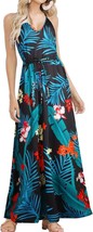 Womens Boho Tropical Maxi Dress - £39.53 GBP
