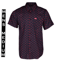 DIXXON FLANNEL - RED DRIP BOUGIE SS Party Shirt - Men&#39;s Medium - $48.51