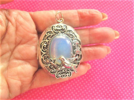 Opalite bird chunky locket - $14.11