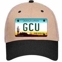 Grand Canyon Univ Novelty Khaki Mesh License Plate Hat - £23.17 GBP