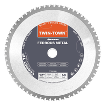 12-Inch 60 Teeth Steel and Ferrous Metal Cermet Saw Blade with 1-Inch Arbor - £30.66 GBP+