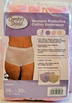 Women&#39;s Incontinence Briefs 3 Pack, Assorted Colors Medium Size - $19.97