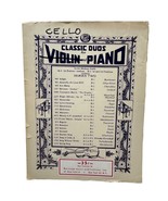 Elegie Melody Op 10 Sheet Music Duos Vintage Piano Violin Cello 1922 Mas... - £7.80 GBP