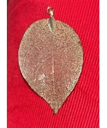 Rocky Mountain Leaf Company Gold Charm necklace Pendant  - Real Aspen Le... - $639.33 MXN