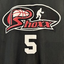 Alleson Athletic Medium Black / White Reversible Shoxx #5 Basketball Jersey - $11.29