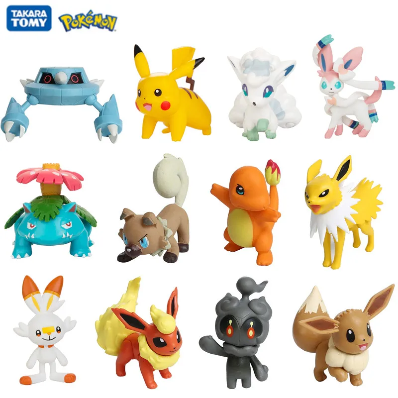 New 3-8CM Pokemon Different Styles Anime Figure Pikachu Vulpix Charmander Eevee - £9.52 GBP+